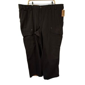 Duluth Trading Mens Fire Hose Relaxed Fit Cargo Work Pants‎ Black 48x30 NWT